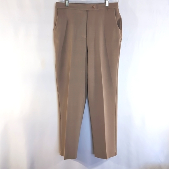 Allison Daley Tan Beige Dress Trousers Pants Size 8P - Picture 1 of 6